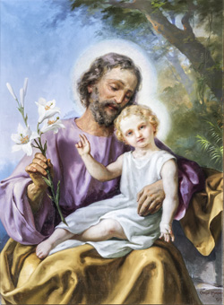 Carlo Morgari - San Giuseppe con Gesù Bambino